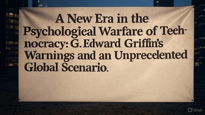 A New Era in the Psychological War of Technocracy: G. Edward Griffin's Warnings and an Unprecedented Global Scenario